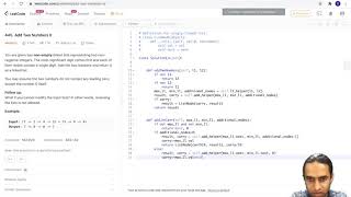 leetcode-445:Add two numbers || ( Using recursion )