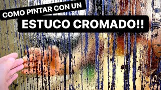 COMO HACER UNA PARED CON EFECTO METÁLICO CROMADO!!