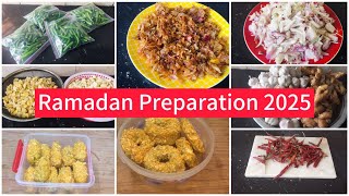 Ramadan preparation 2025. Make and Freeze Vegetables & Snacks for Ramadan .Pre Ramadan Preparations.