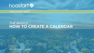 HOA Start - Video Support Series - Calendars