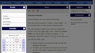 Student D2L Course Navigation