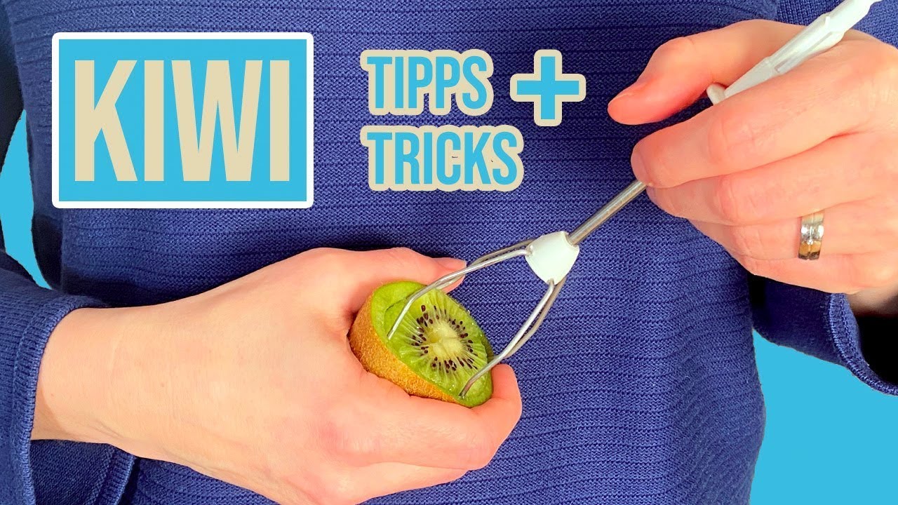 Kiwi Richtig Schälen Und Schneiden - Einfache Tricks Und Hacks - YouTube