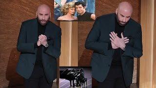 John Travolta Tears Up Honoring Olivia Newton-John At The Oscars Along Lenny Kravitz In Memoriam