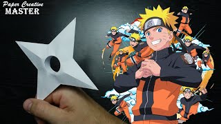 How to make a Naruto shuriken out of paper / Ninja weapons  / Ninja Shuriken