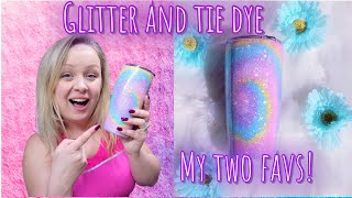 Opal Glitter Tie Dye Tumbler