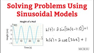 Solving Problems Using Sinusoidal Models (MCR3U)