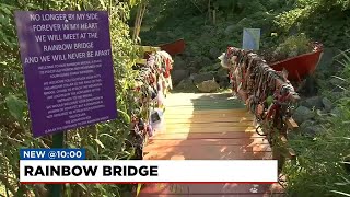 Rainbow bridge at Lake Lure to remember pets