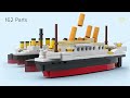 lego titanic from 13 to 9000 parts comparison