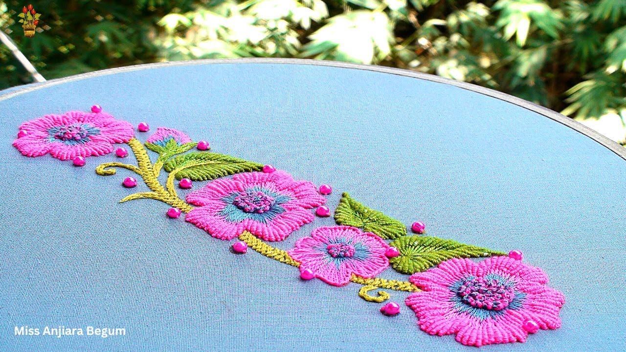 How to make a beautiful and intricate embroidered border for your dress!
