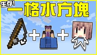 【MineCraft】只有一支釣竿🎣的【一格水方塊】生存開啟💥!! 超好笑冷凍鮭魚之亂🤣 聘請職業釣魚勞工來幫忙釣魚!! 誰才是真正的鮭魚殺手?! 全字幕