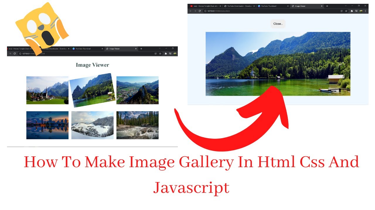 How To Make Image Viewer In Html Css And Javascript Make Image