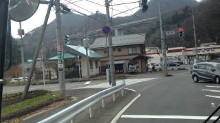 路線バス(関越交通) 前面展望 車窓 水上駅→上牧駅前/ 水上1240発