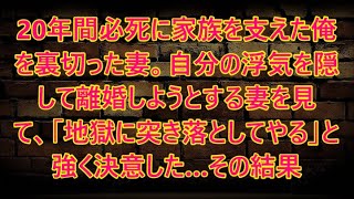 20年間必死に家族を支えた俺を裏切った妻。自分の浮気を隠して離婚しようとする妻を見て、「地獄に突き落としてやる」と強く決意した…その結果