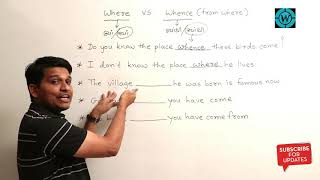 English Grammar | Confusion point | Where vs Whence | class 1 | Saunak Patel | Bin Sachivalay