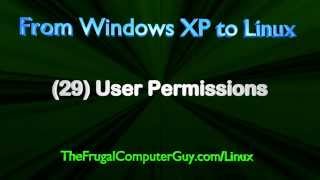 FromXPtoLinux(29) User Permissions