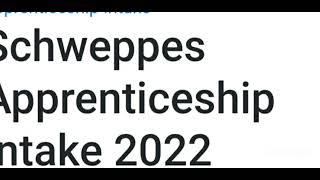 Schweppes Apprenticeship Intake 2022