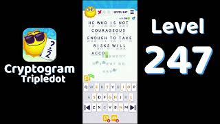 Cryptogram Tripledot Level 247 Answer | SolutionGuruji