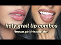 MY FAVORITE LIP COMBOS | step by step walkthrough, BEST natural shades + products for melanin skin