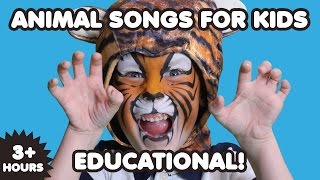 Animal Songs For Kids | 3 Hours | Nursery Rhymes | Kids Songs | Educational