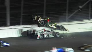 Will Power, Ed Carpenter and Takuma Sato make contact in turn 2