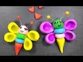 Clay toys making for kids | How to make Butterfly from clay | Butterfly polymer clay toys making