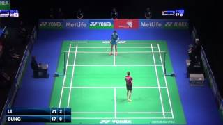 QF - WS - Li Xuerui vs Sung Ji Hyun - 2014 All England Badminton Open (F 5-3)