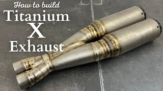 Titanium Exhaust Tutorial / How to build collector, muffler system start-to-finish