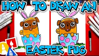 How To Draw An Easter Pug Bunny