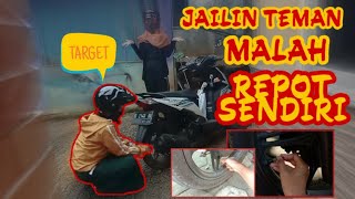 PRANK GEMBESIN BAN MOTOR TEMEN SAMPE SUSAH SENDIRI..