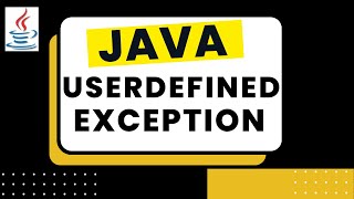 How to create User Defined Exception in Java | #javatutorial | #javaprogramming | throw keyword
