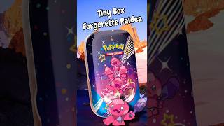 Ouverture d'une Tiny box Forgerette Paldea et du shiny 😱🩷 #pokemon #shortsvideo #pokemoncards #tcg