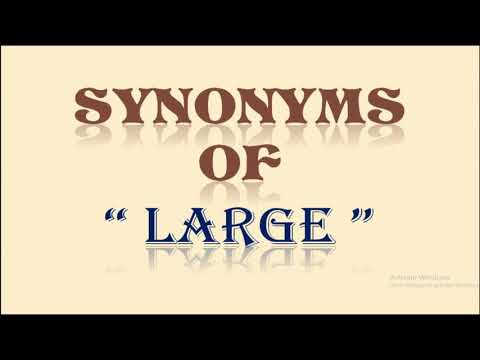 What is a synonym for large amount?