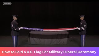 How to fold a U.S. Flag for military funeral ceremony