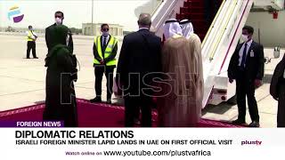 Diplomatic Relations: Israeli Foreign Minister Lapid Lands In UAE On First Official Visit | FOREIGN