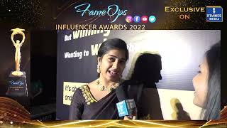 M B Chowdary Contestant Face to Face at Influencer Awards 2022 | Iframes media