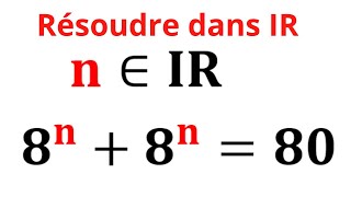 résoudre dans R