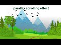parallax scrolling effect using HTML, CSS and JavaScript | javascript animation