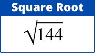 Square root of 144