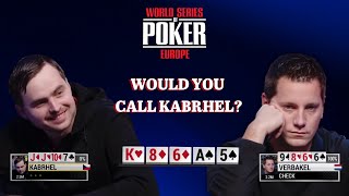 Would you call this against Kabrhel? Must see 2021 WSOPE PLO 8-max.
