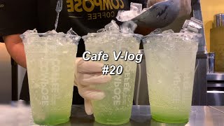 (sub) 더위먹기전에 청포드에이드한입하쇼 💚 | 카페알바브이로그 | Cafe V-log | 틀어두기 좋은 | 컴포즈커피 알바 | 음료제조영상 | CAFE ASMR