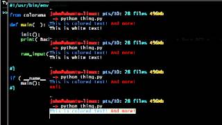 Python [colorama] 03 Background