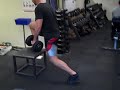 deficit reverse lunge with contralateral load