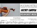 Free Sheet || Cantoluna - From Secret Garden || Violin Sheet Music