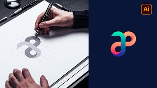 Letter Logo Design - AP | Adobe Illustrator Tutorial