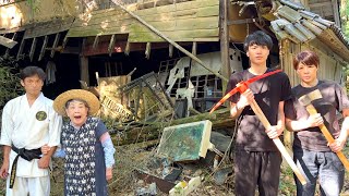 家族で廃村に引っ越しました。樹海の奥地にある不思議な村で1日生活