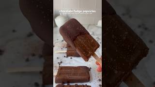 chocolate fudge popsicles #shorts