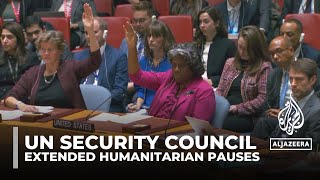 UN Security Council adopts resolution for ‘humanitarian pauses’ in Gaza