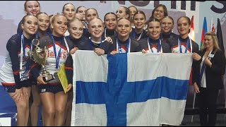 NLC Junior Dance Team EM-kilpailuissa 2019