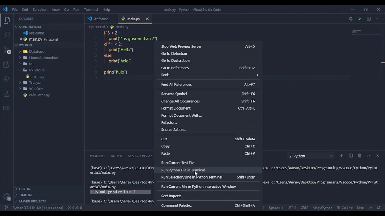 Python Tutorial Series Part 3 Youtube