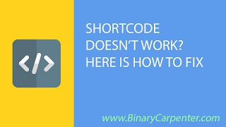 WordPress ShortCode Doesn't Work? Here is How To Fix